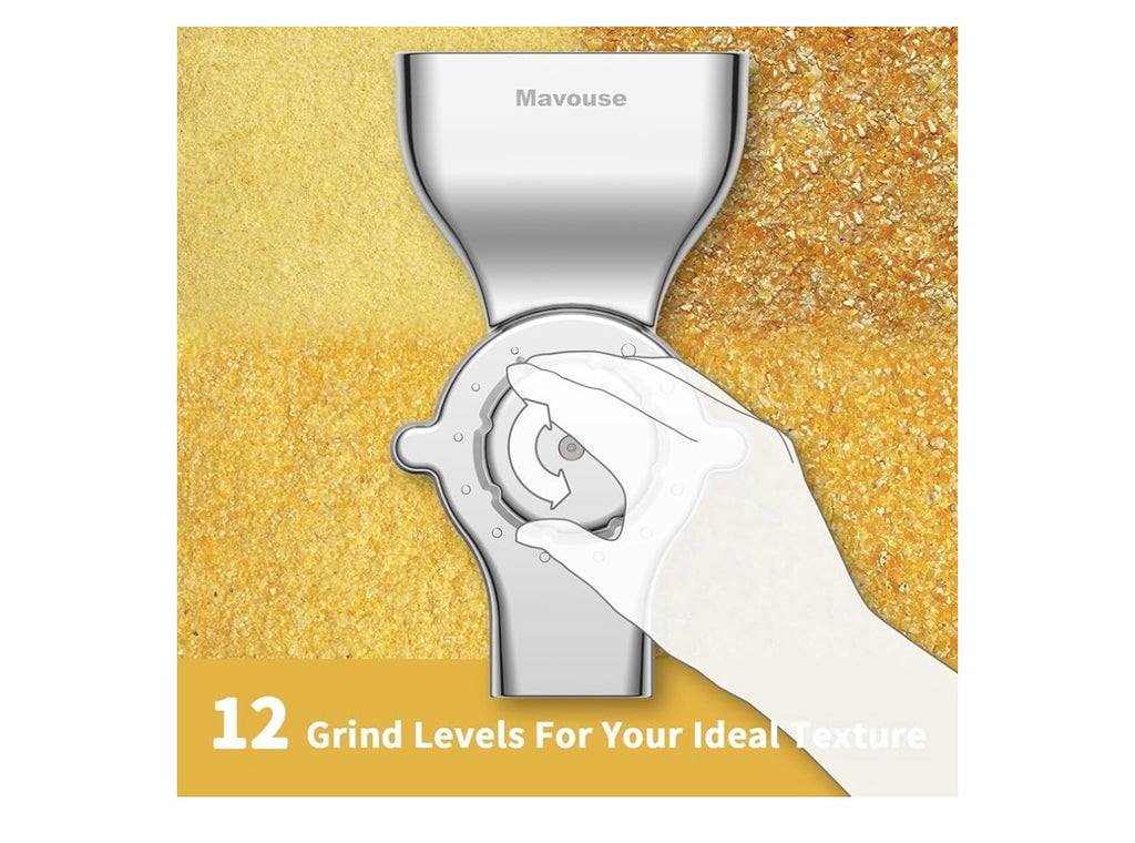 Mavouse All Metal Grain Mill Attachment For Kitchen Aid.