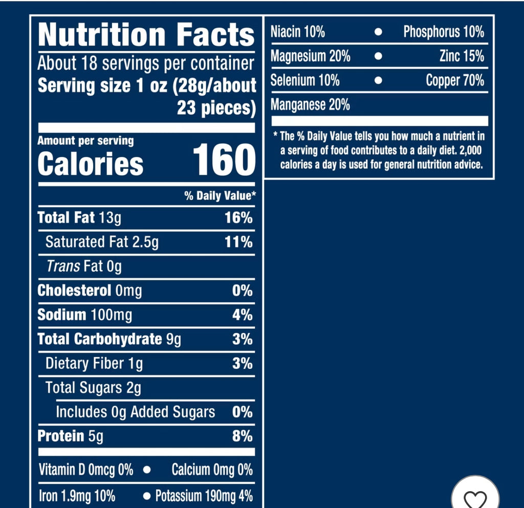 Planters Deluxe Salted Whole Cashews - 18.25oz. Best by June 2027.