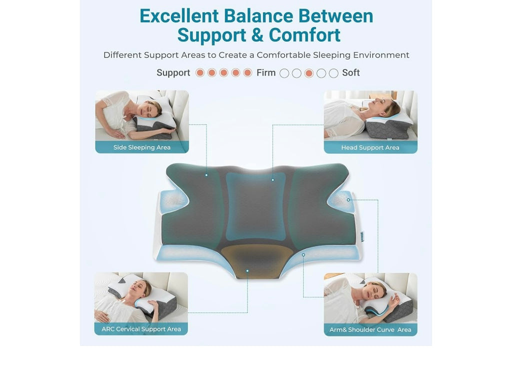 Elviros Cervical Neck Pillow.