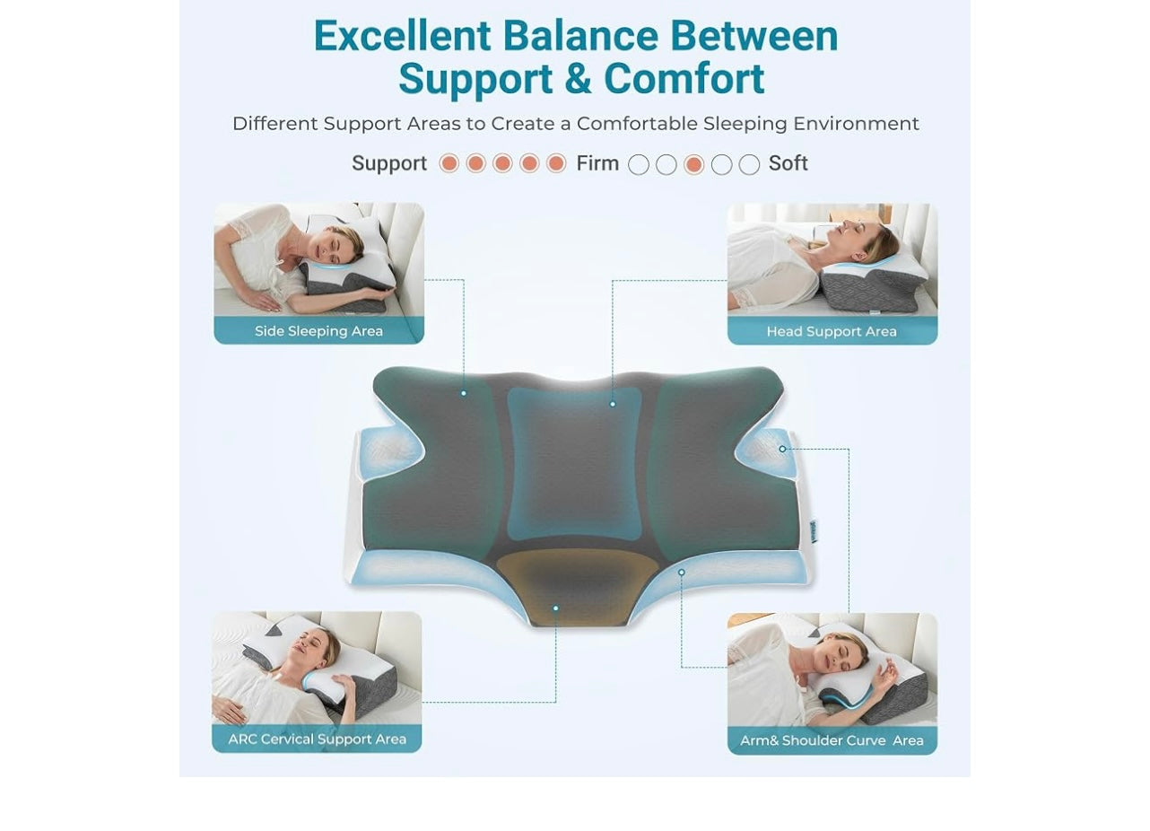 Elviros Cervical Neck Pillow.