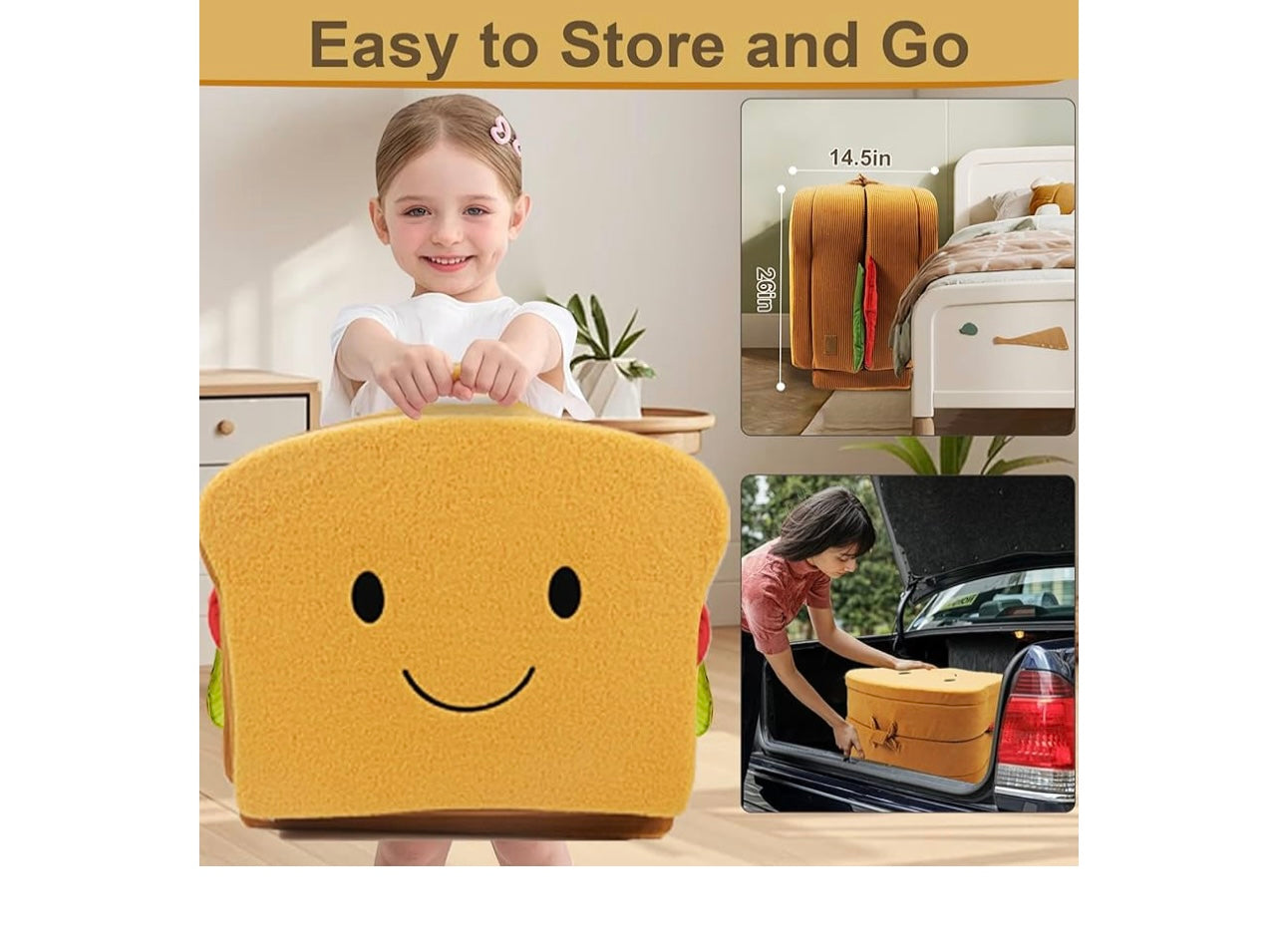 Liftoza Toddler Travel Bed sandwhich Style.