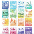 96 Pieces Bible Verse Magnetic Bookmarks 16 Styles Christian Magnet Book Markers Inspirational Motivational Encouraging Magnetic Page Clip for Women Men School Office Supplies