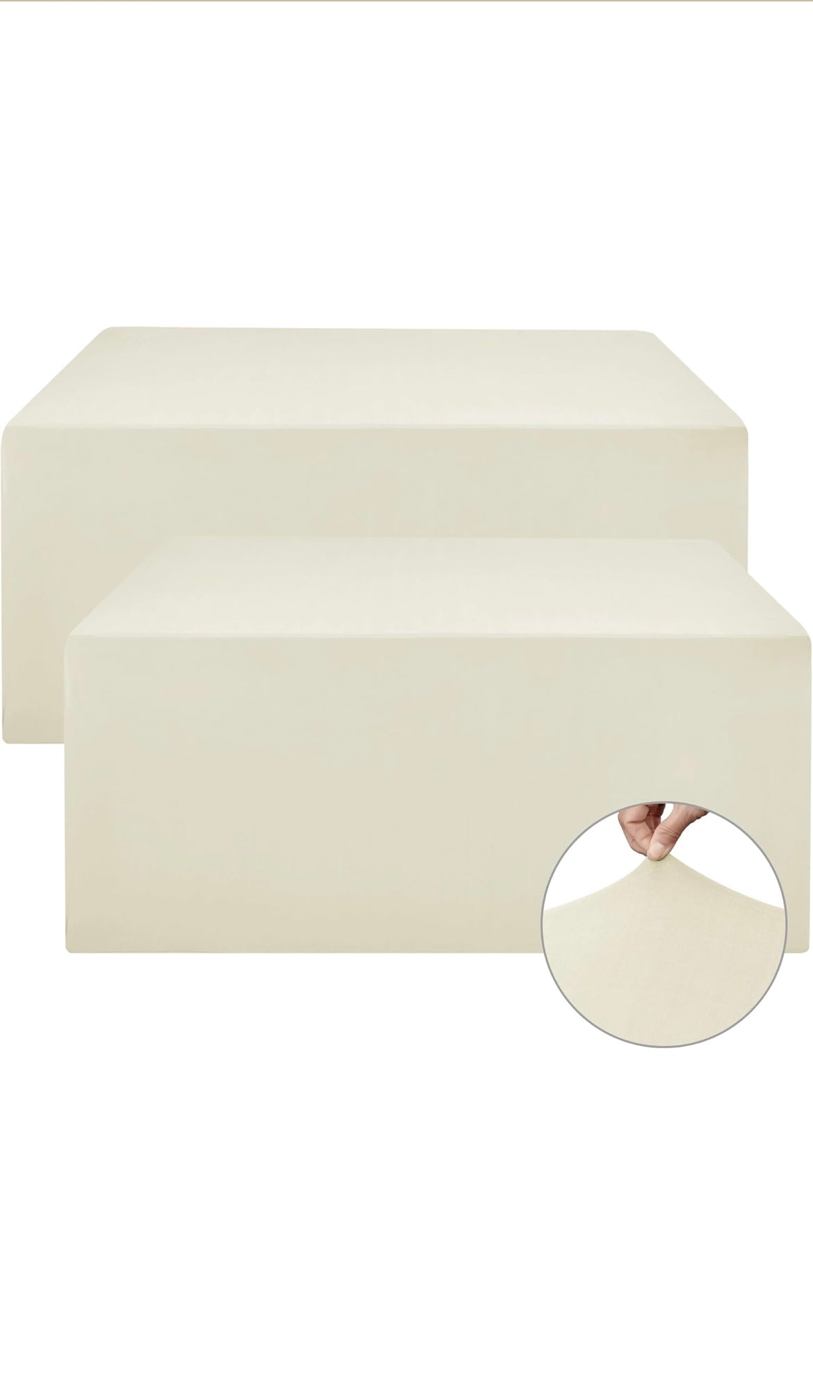 Fitted table covers 2 pack