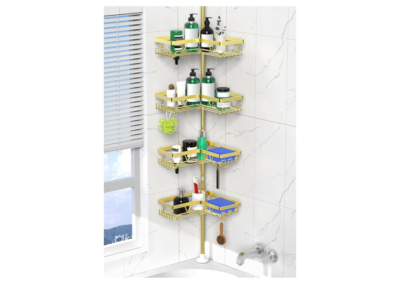 Gold corner 5-Tier Shower Caddy.