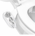LUXE Bidet NEO 320 Plus - Warm Water, Dual Nozzle, Non-Electric Bidet Attachment for Toilet Seat, Patented Slide-In Install, 360° Self-Clean, EZ-Lift to Clean, Feminine & Rear Wash (Chrome)