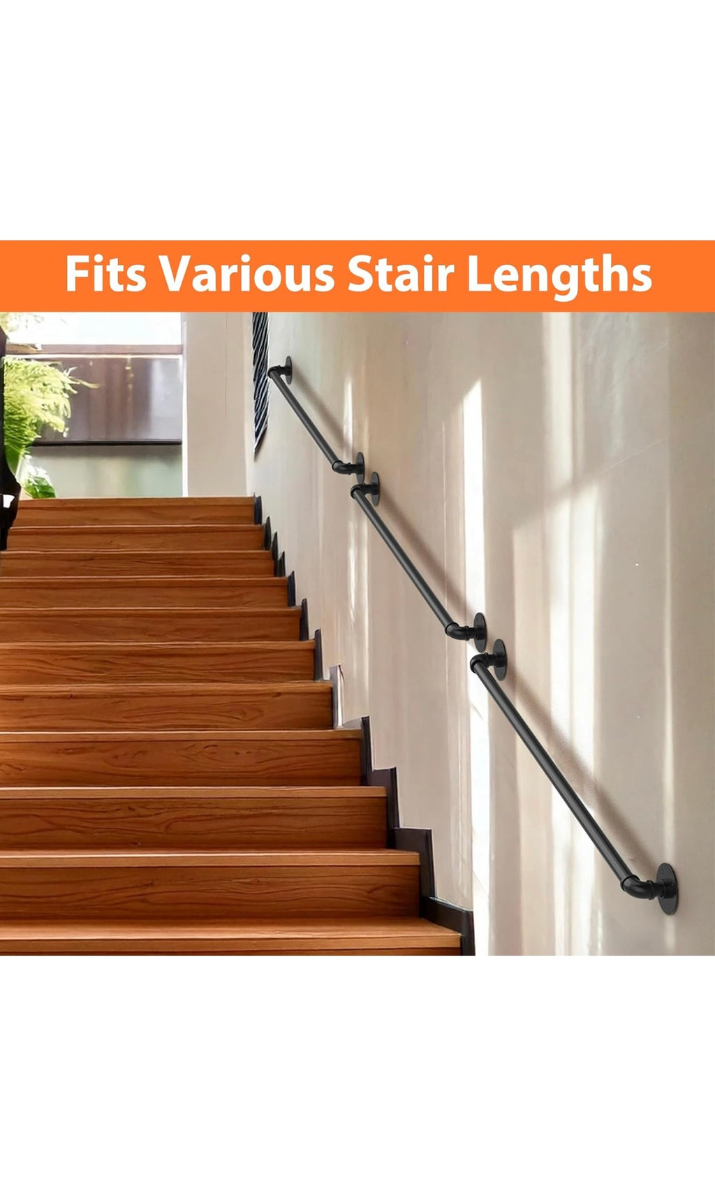 Stair railing indoor hand rails