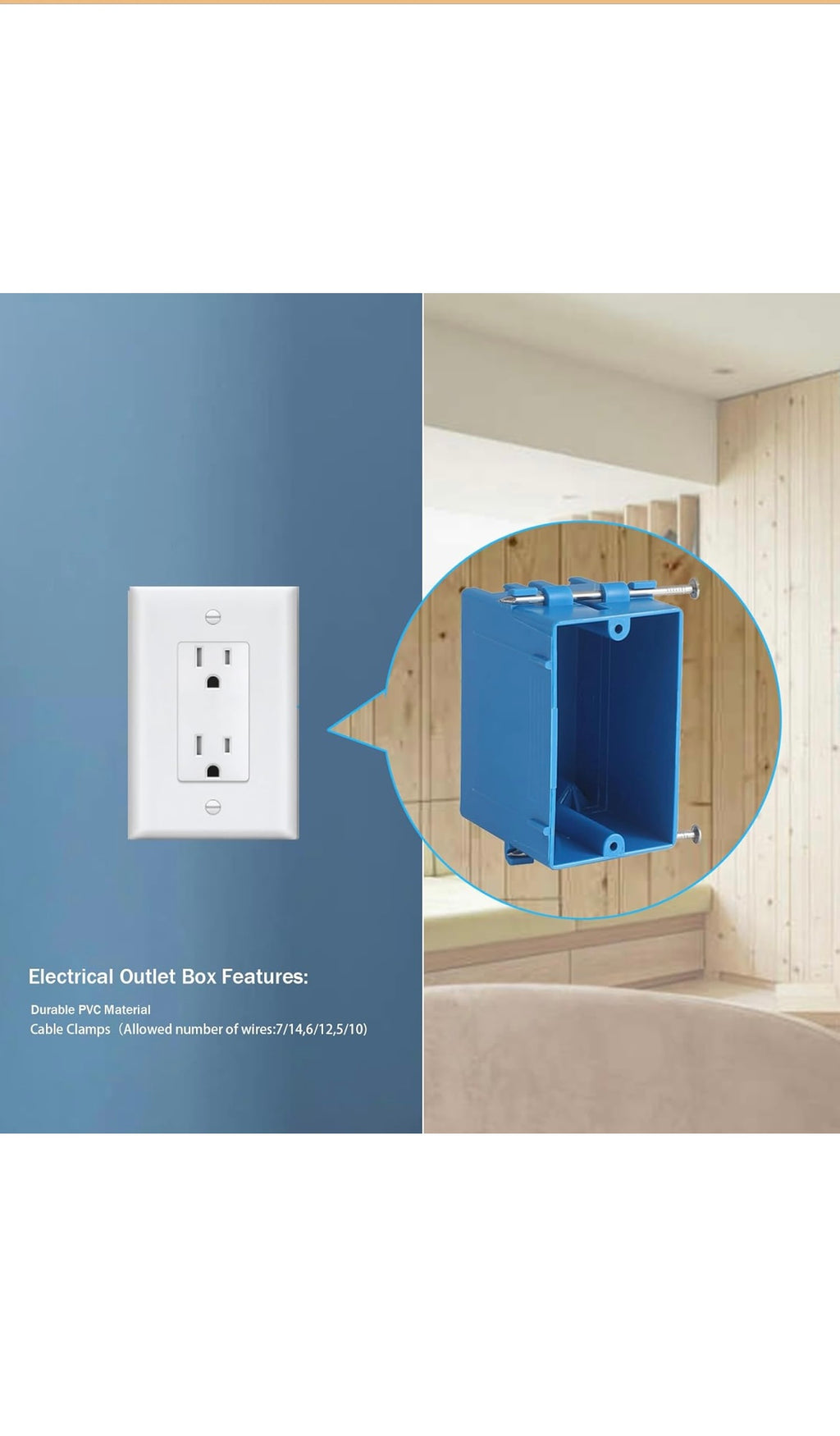 15 pack single gang new work electrical outlet box