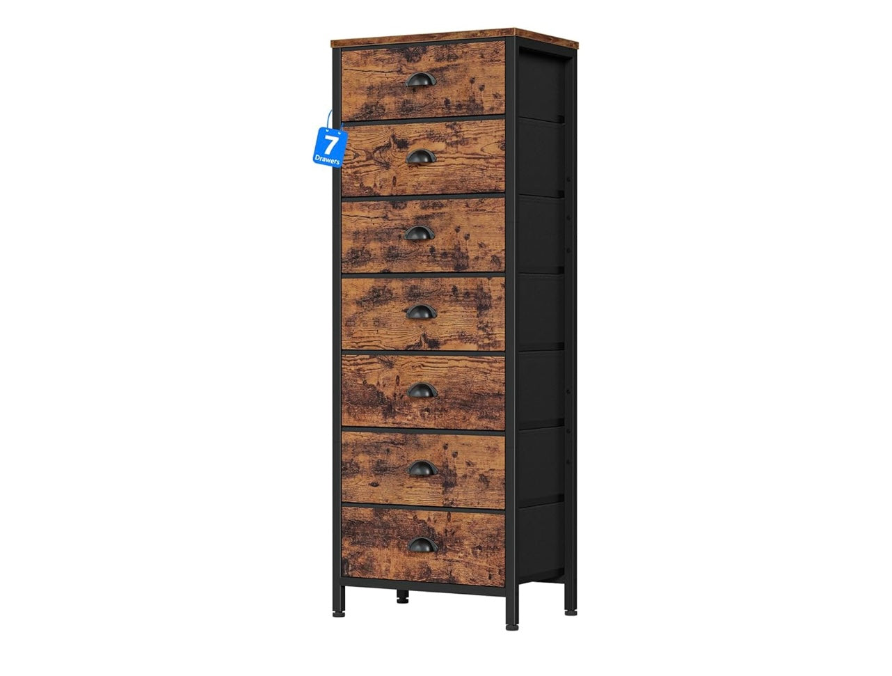 Furnulem Tall 7 drawer Dresser.