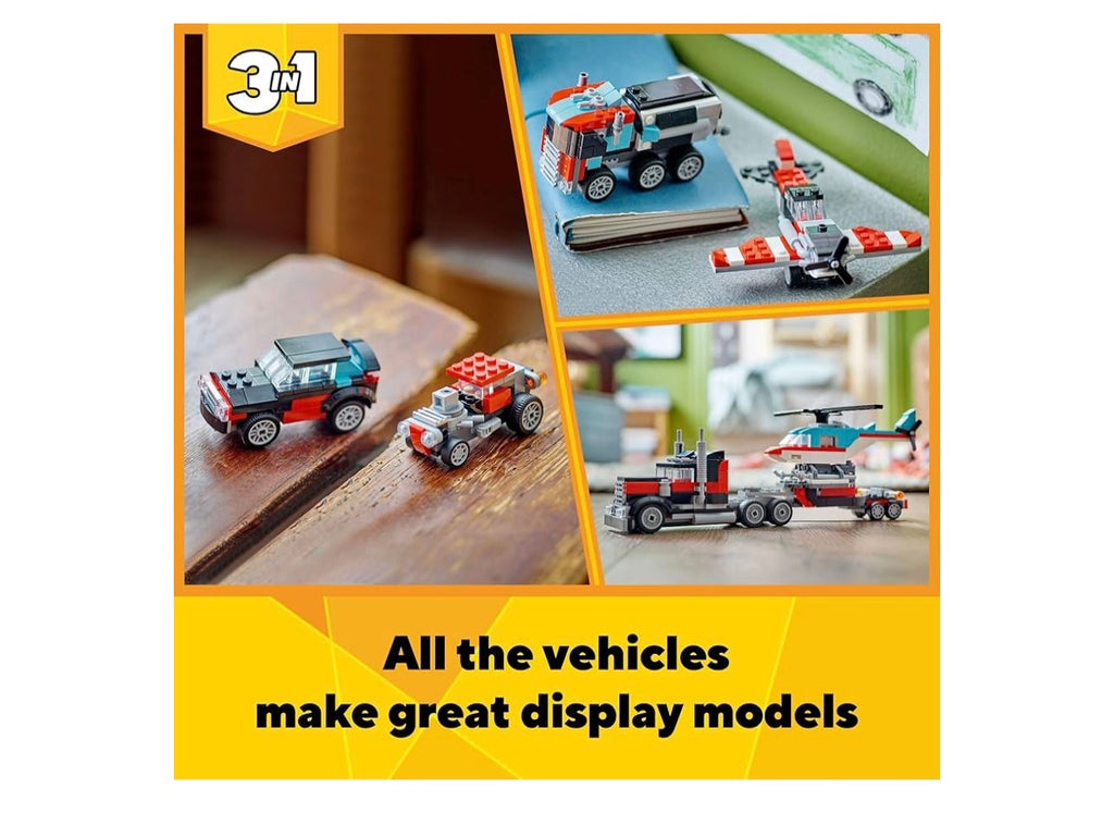 LEGO Creator Flatbed Truck With Helicopter.