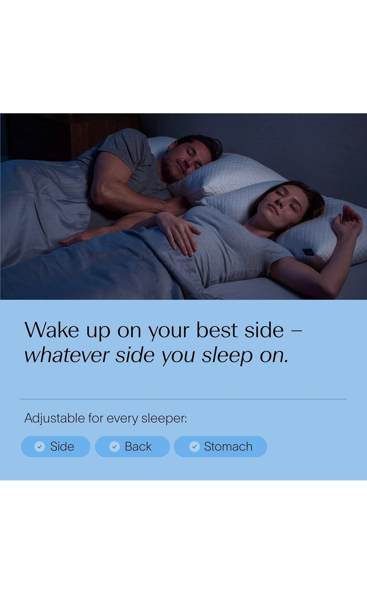 Dreamy blue signature pillow