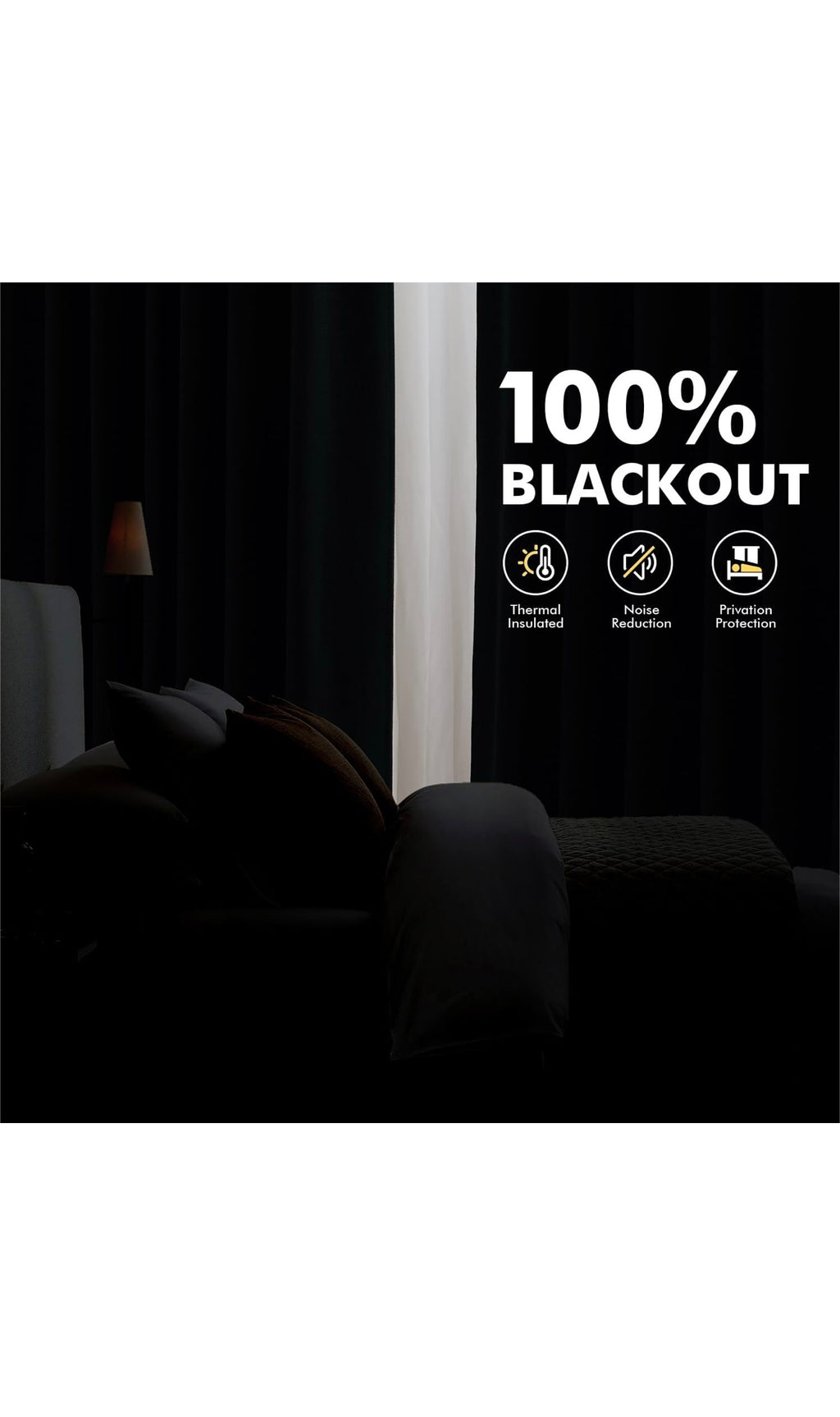 Blackout linen curtains