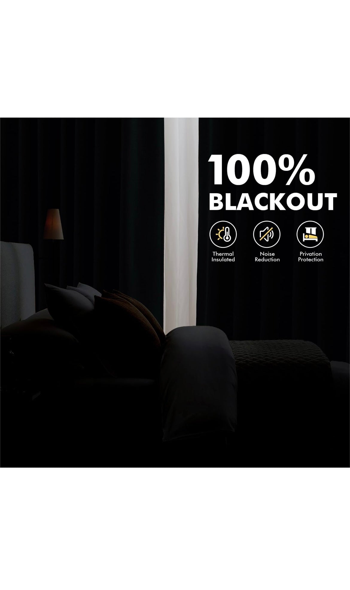 Blackout linen curtains