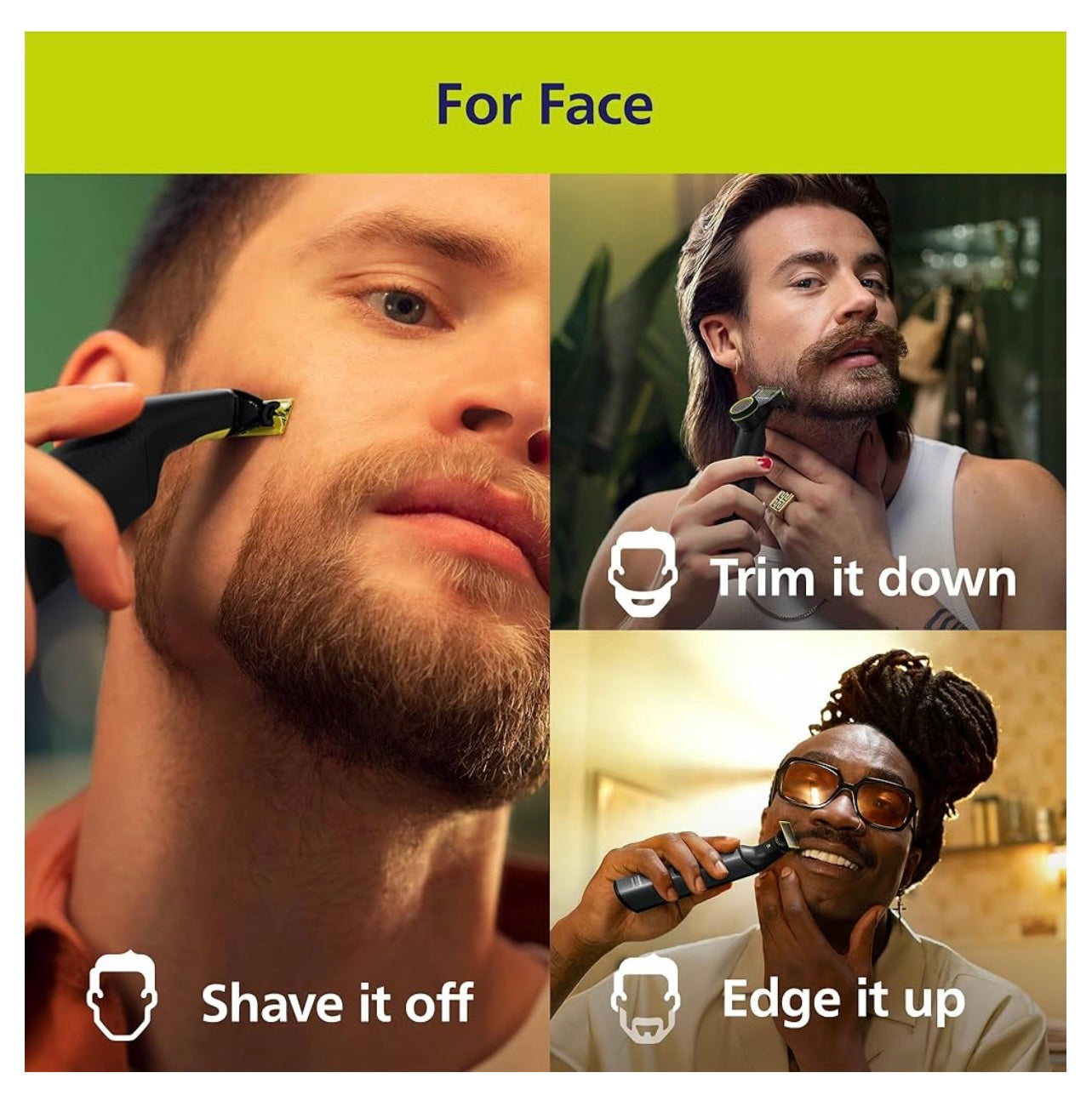 Philips Norelco One Blade 360 Pro Face + hybrid electric Beard Trimmer.