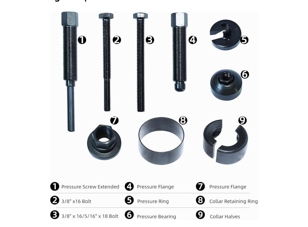 DPTOOL power steering pump pulley remover. Install tool for Ford GM