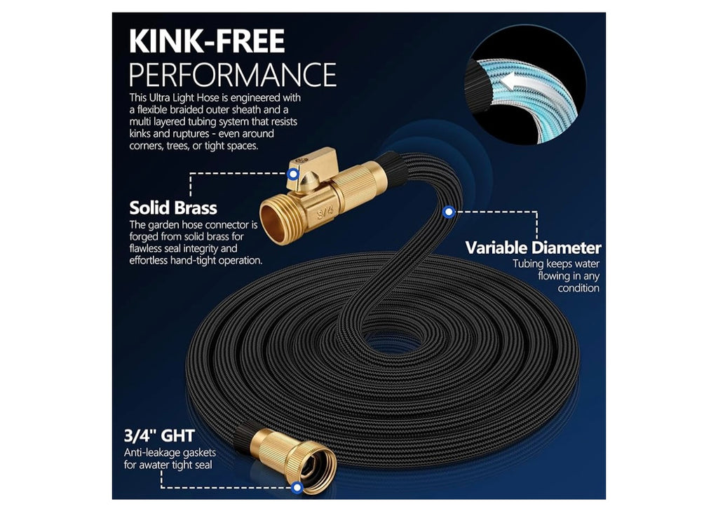 50ft Flexible Garden Hose.