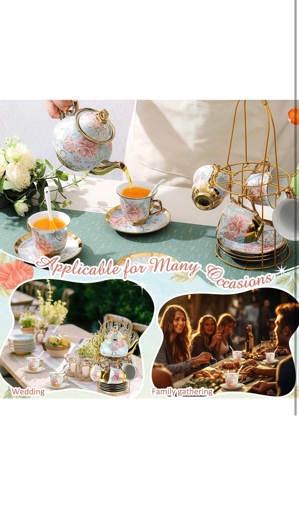 Porcelain tea set 20 pcs