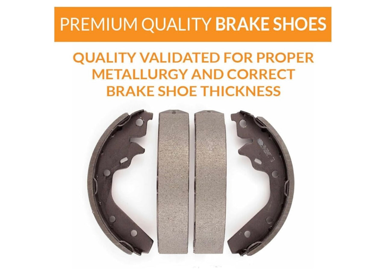 EXPPOWER Rear Drum Ceramic Brake Shoes Set Replacement.