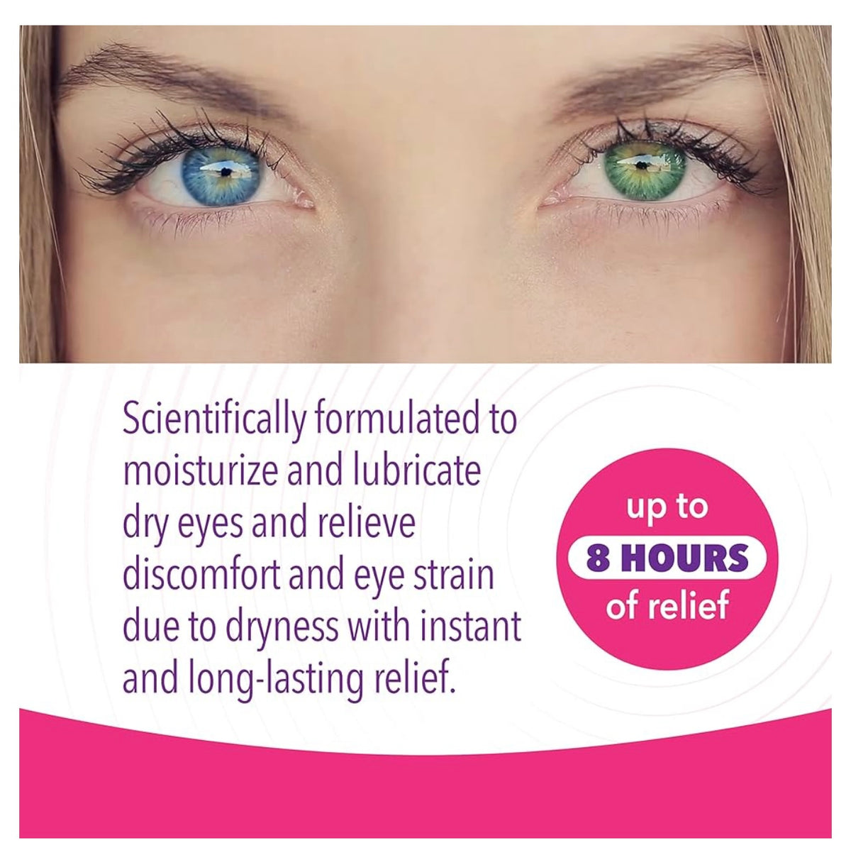 iVIZIA Sterile Lubricant Eye Drops for Dry Eyes, Preservative-Free, 5ml. Exp 04/2027.