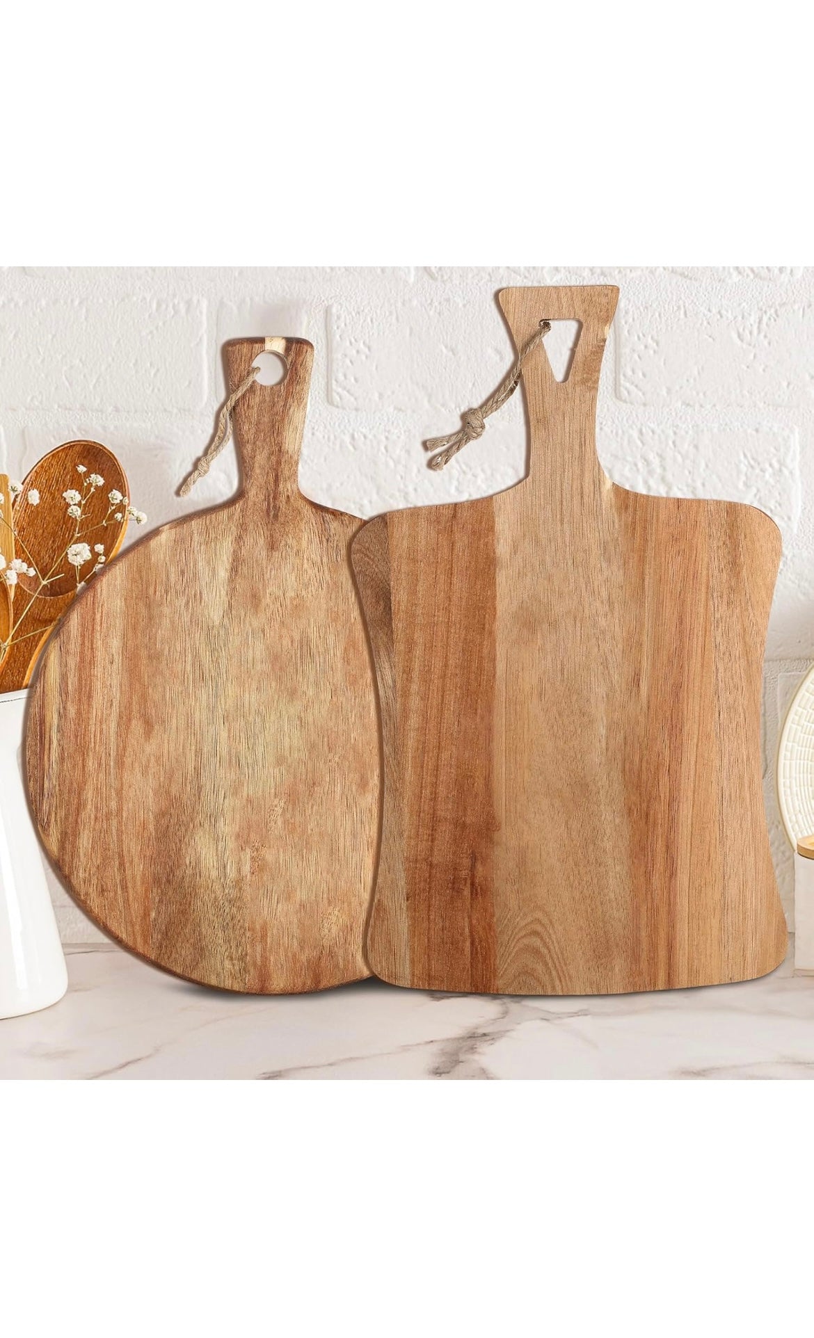 Hsei acacia wood cutting boards 2pcs