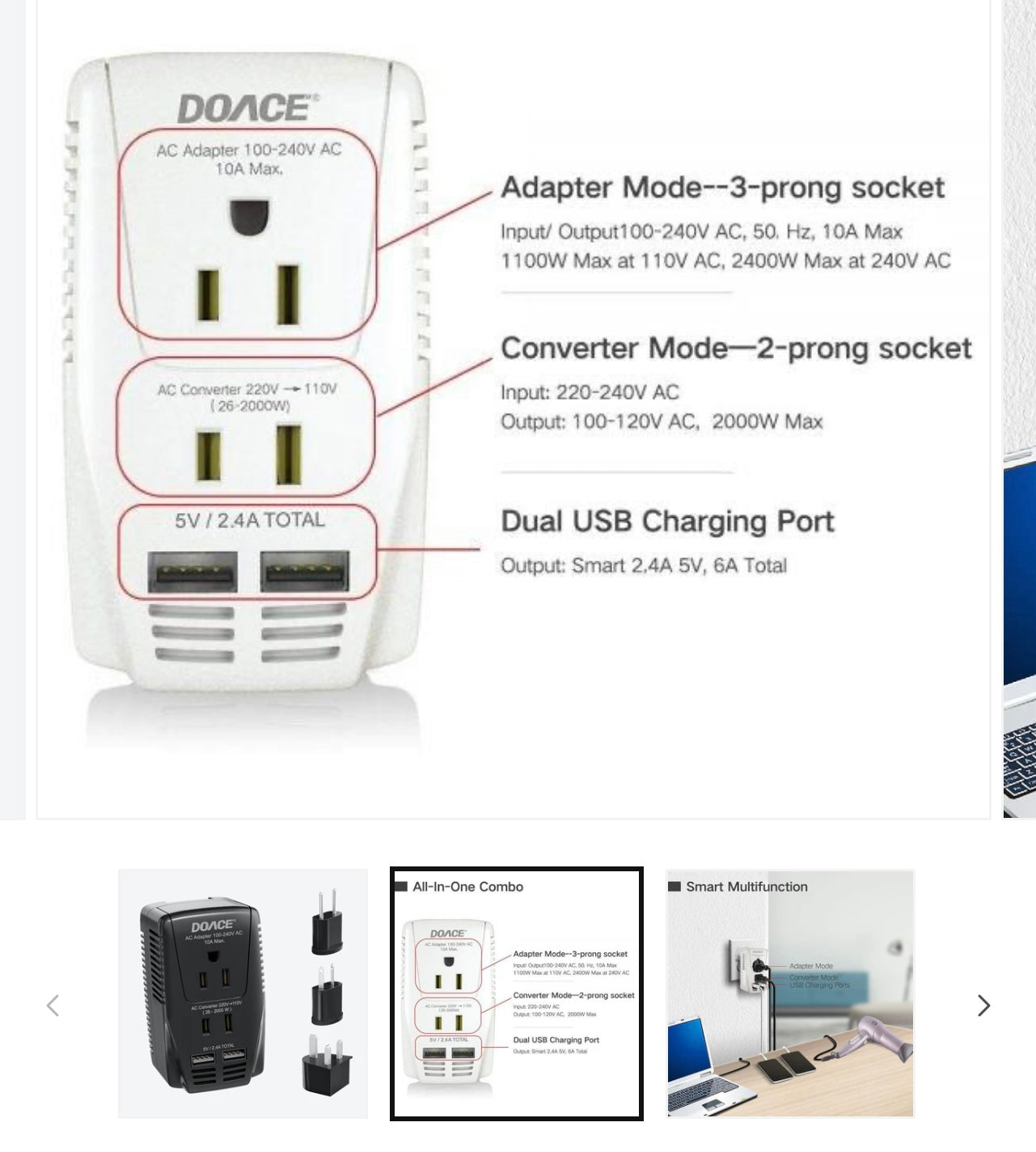 DOACE 2000w Voltage Converter.
