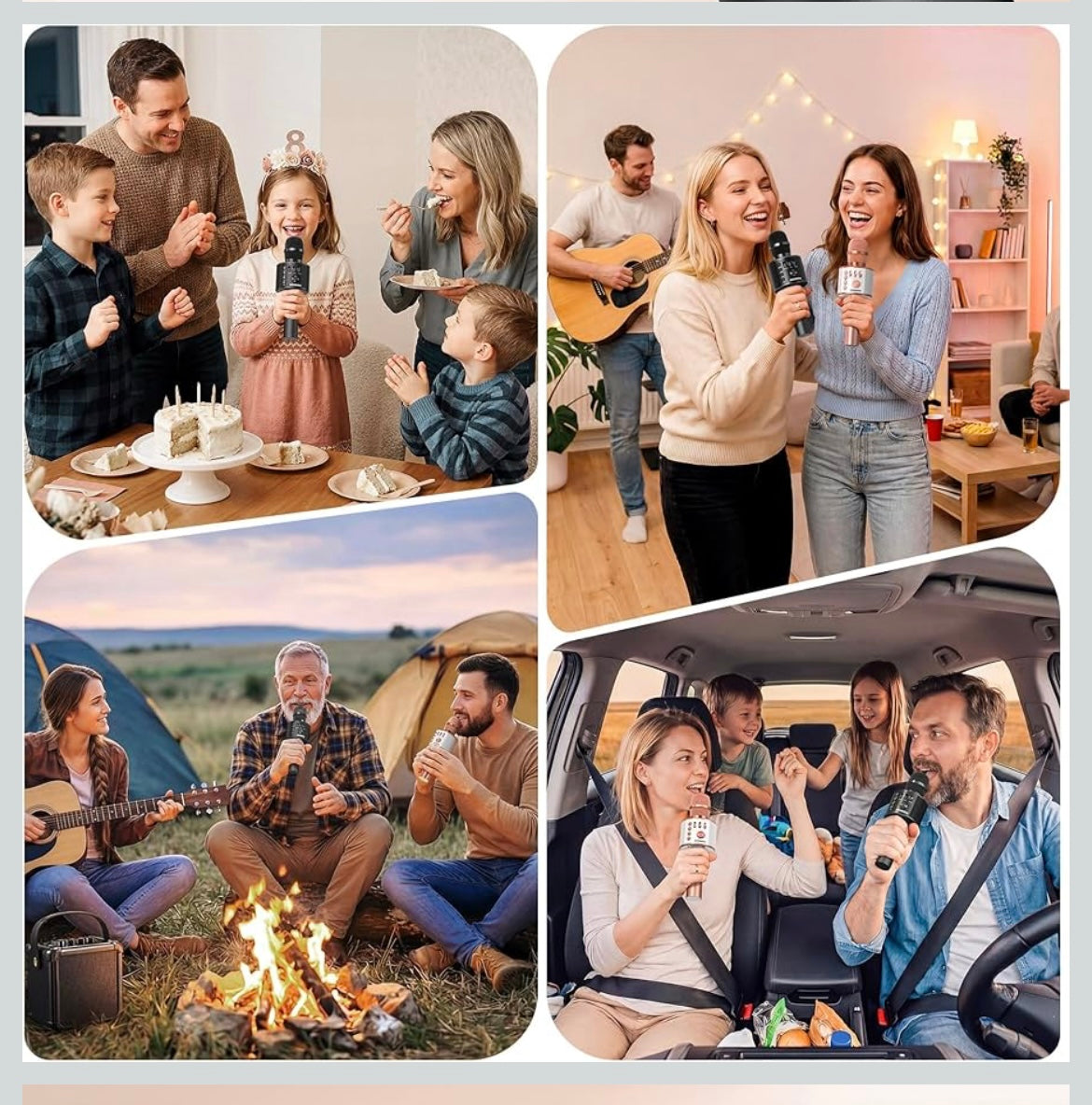 Wireless Bluetooth karaoke microphone