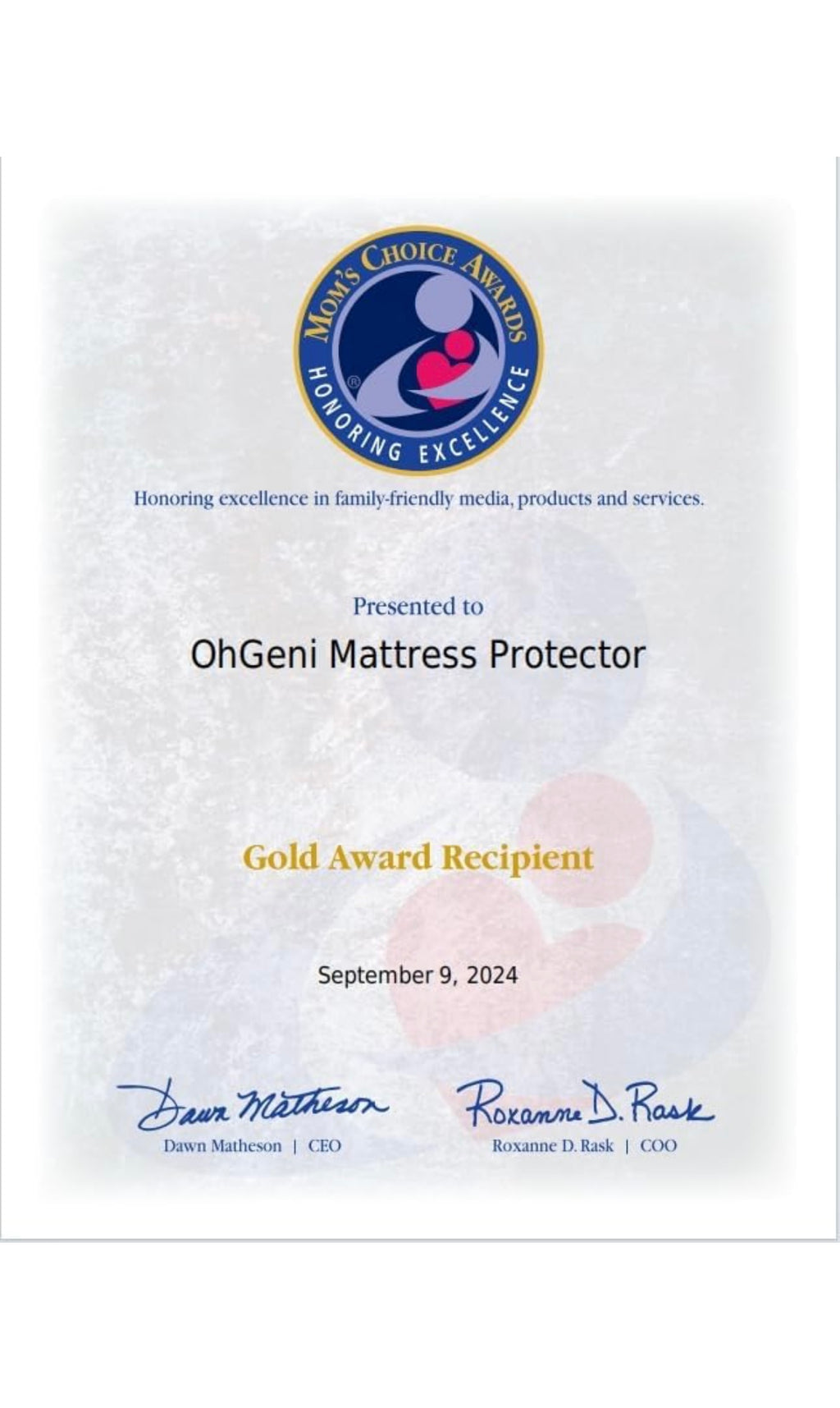 Ohgeni 100% waterproof queen size mattress protector