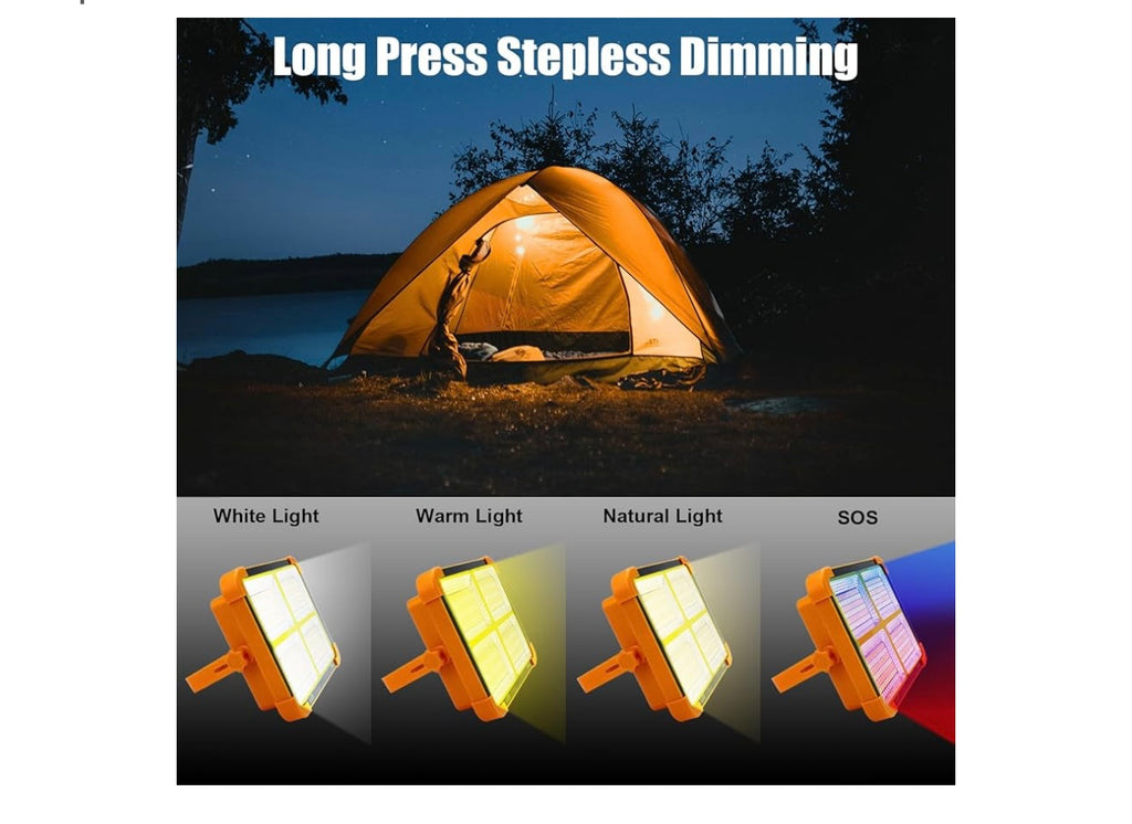 CREATESTAR Solar Portable Camping Light With Stand.