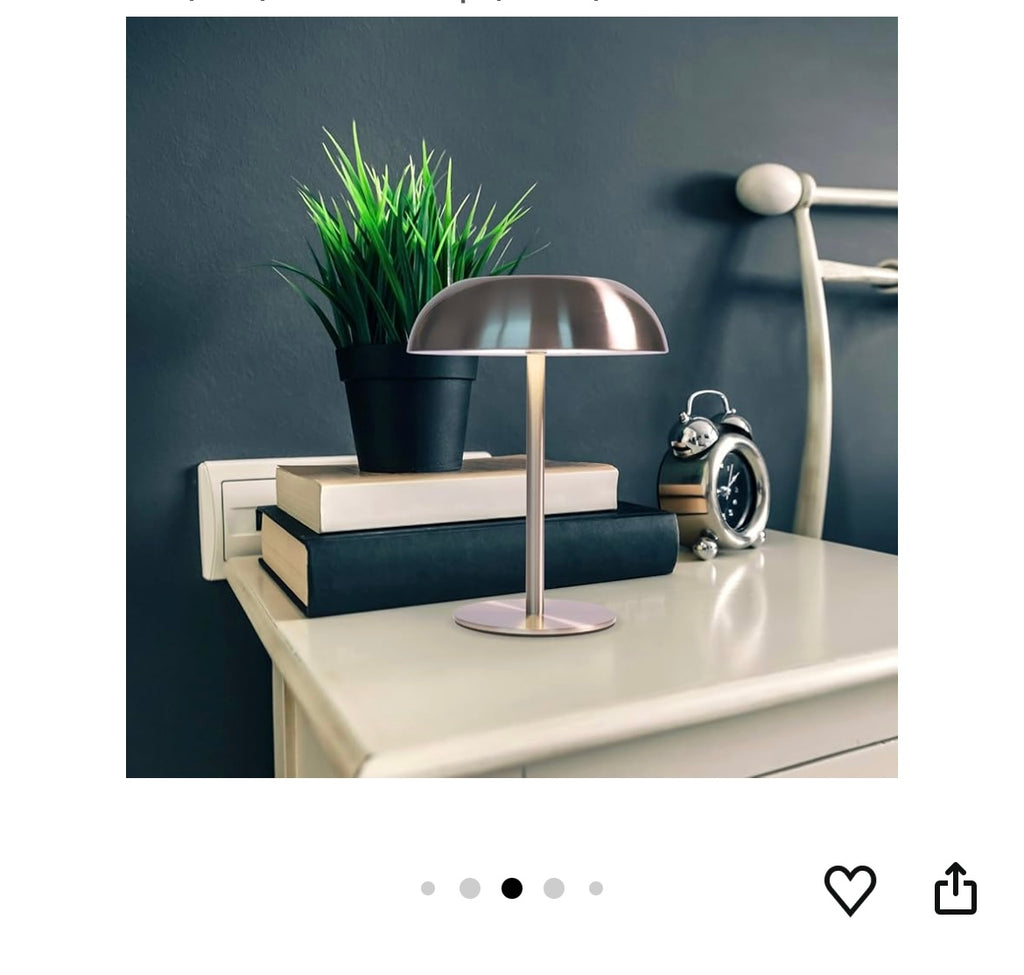 Portable led mushroom table lamp