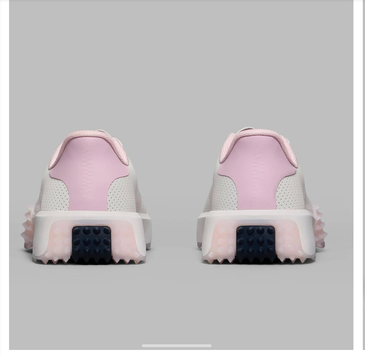 G/FORE PERFORATED KILTIE G.112 LADIES GOLF SHOES SNOW/BLUSH. Size 6.5