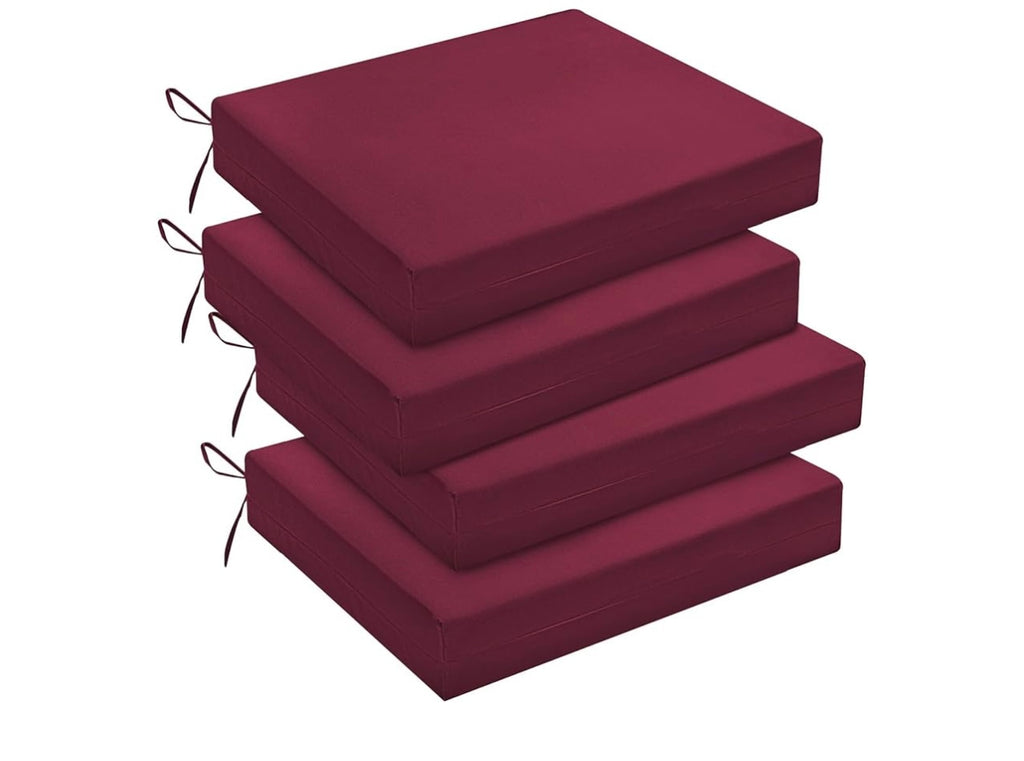 Downluxe set of 4 Outdoor Chair Cushions.