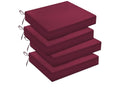 Downluxe set of 4 Outdoor Chair Cushions.