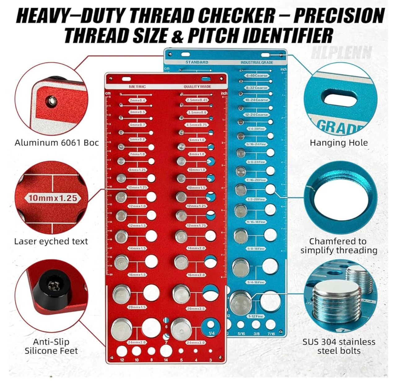 70 Nut and Bolt Thread Checker.