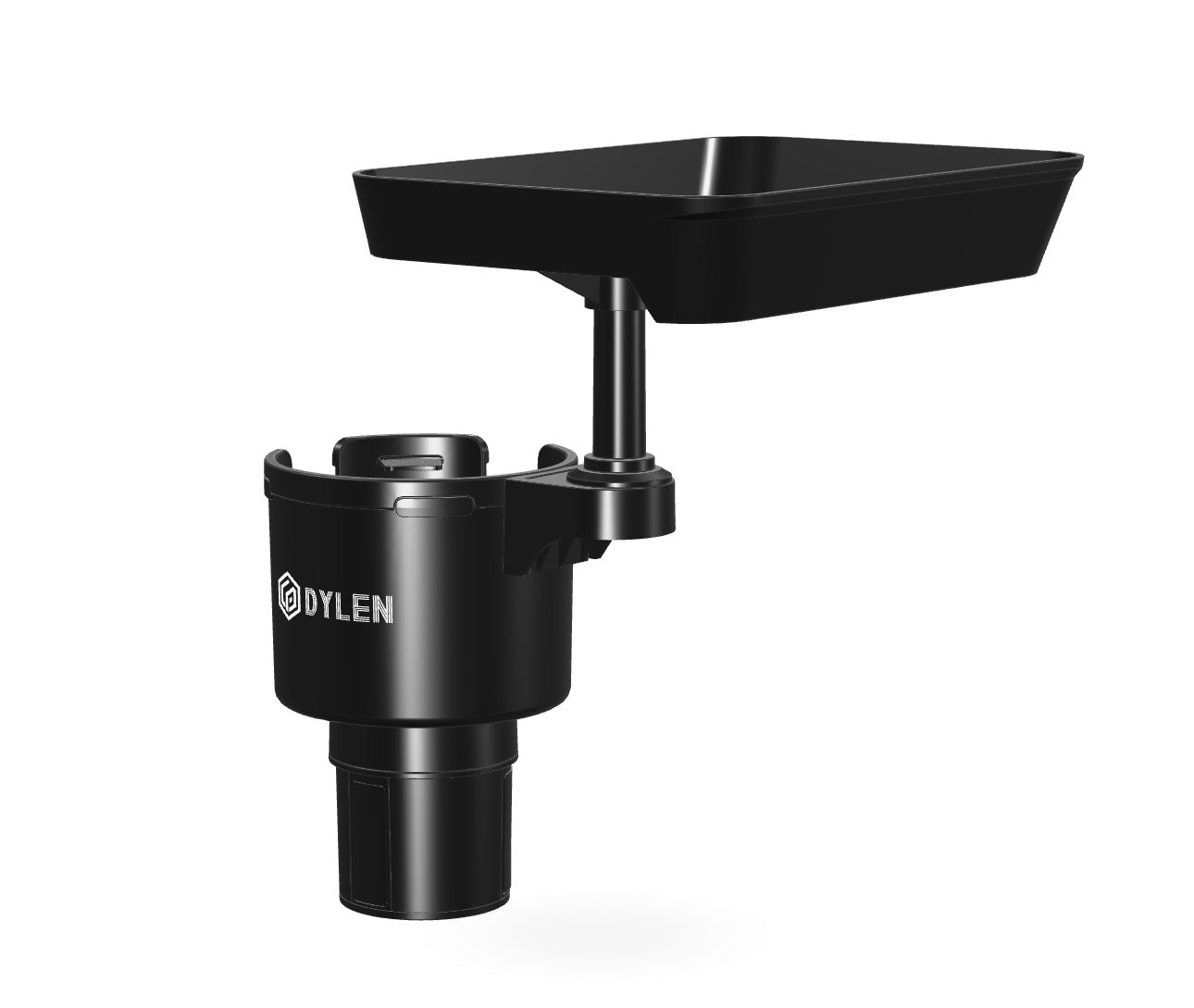 DYLEN Car Cup Holder Tray, Cup Holder Expander Adapter for Car, 9.5” Detachable Car Food Tray Table for Eating, Road Trip Essentials Fits Yeti, Hydro Flask 16-46 oz