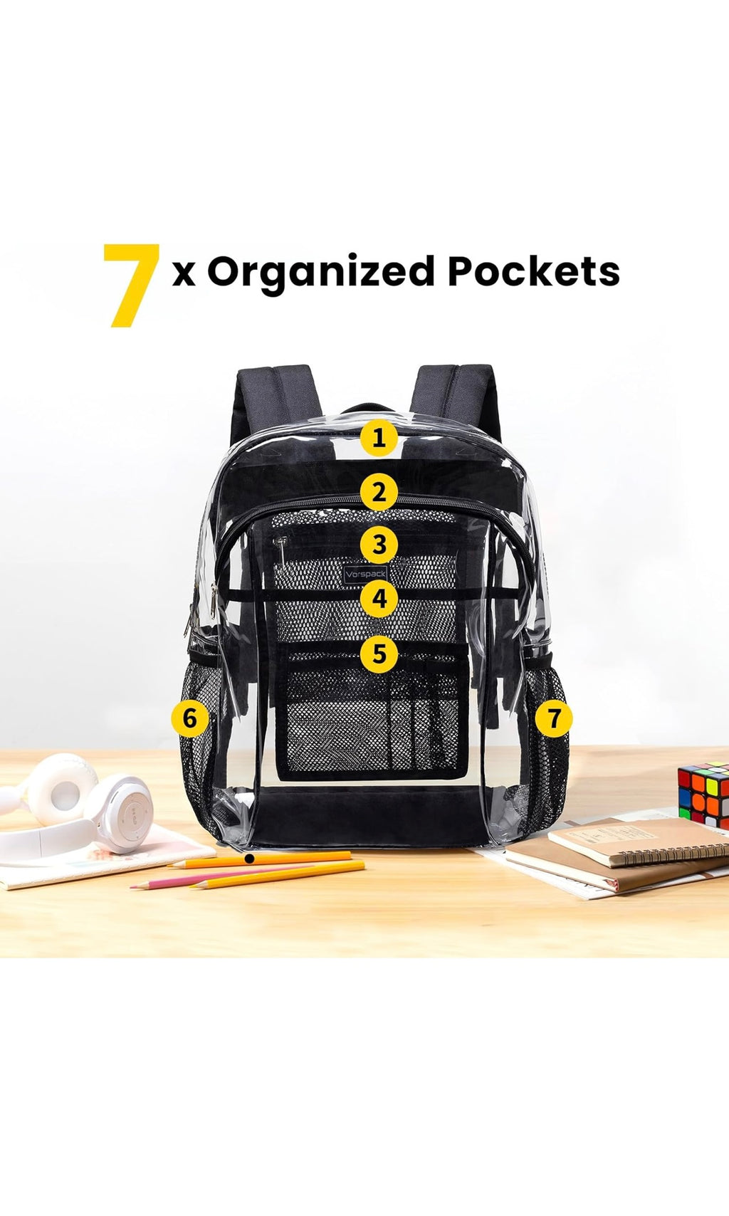 Clear backpack