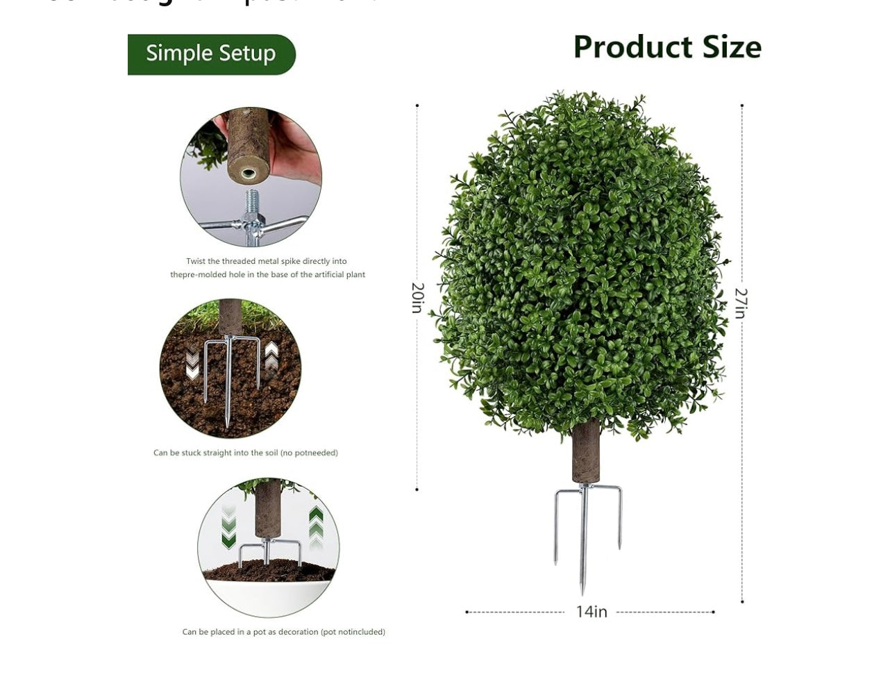 Inspring Artificial Boxwood Topiary Trees.