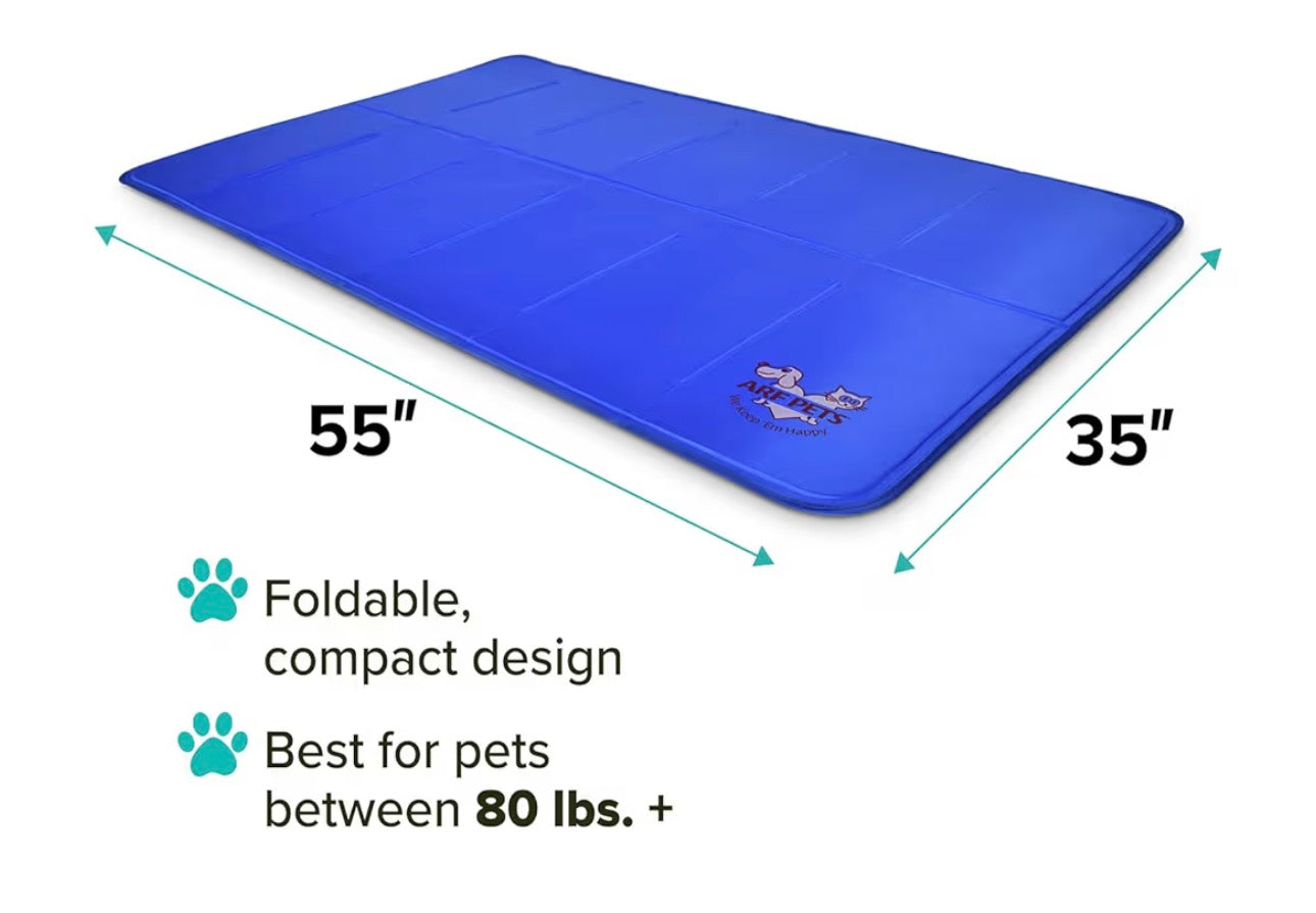 Arf Pets Cooling Mat for Dogs - Gel Self-Cooling Pad