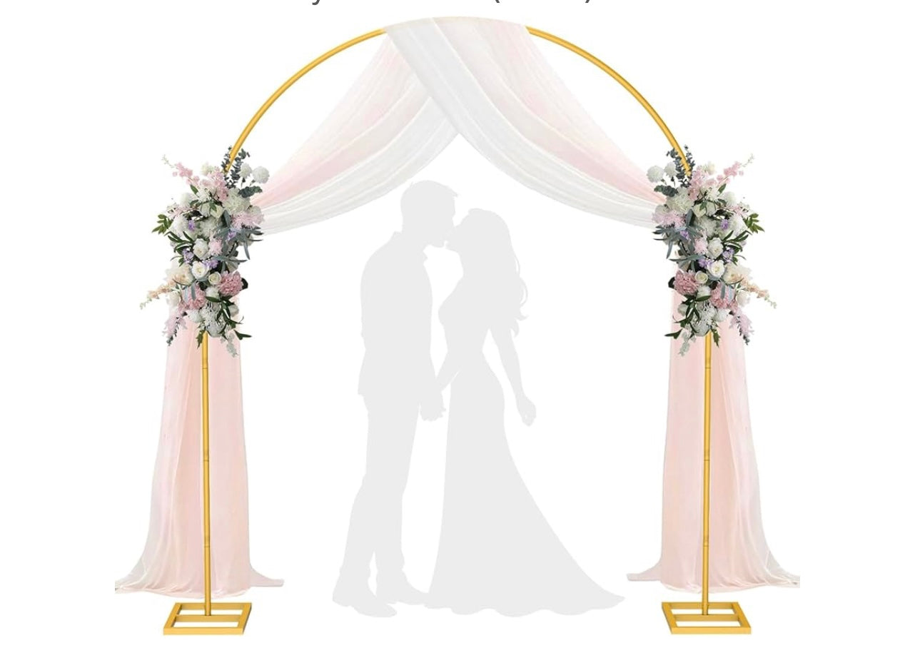 Gold Arch Backdrop Stand.