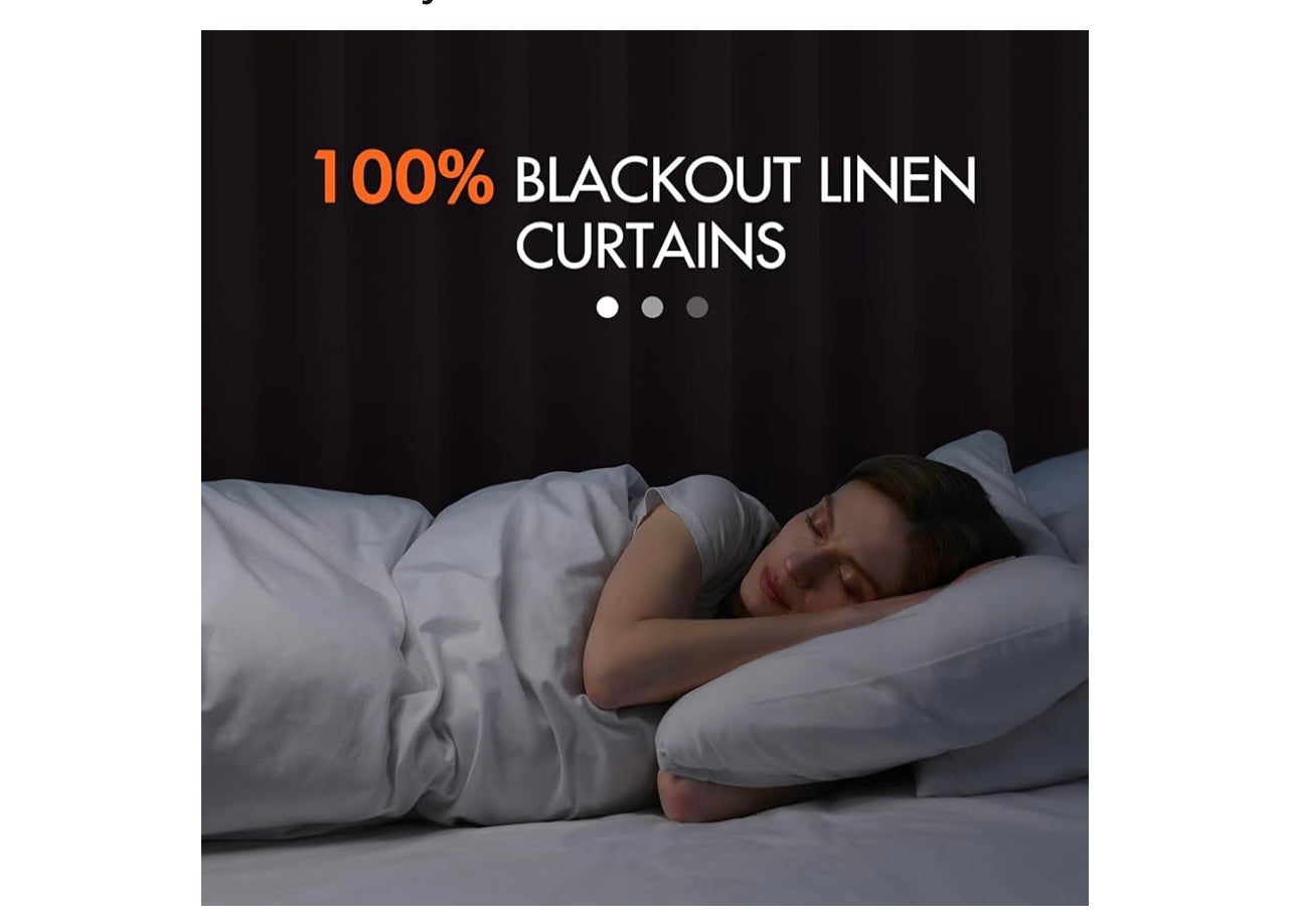 MIULEE 100% Blackout Curtains.