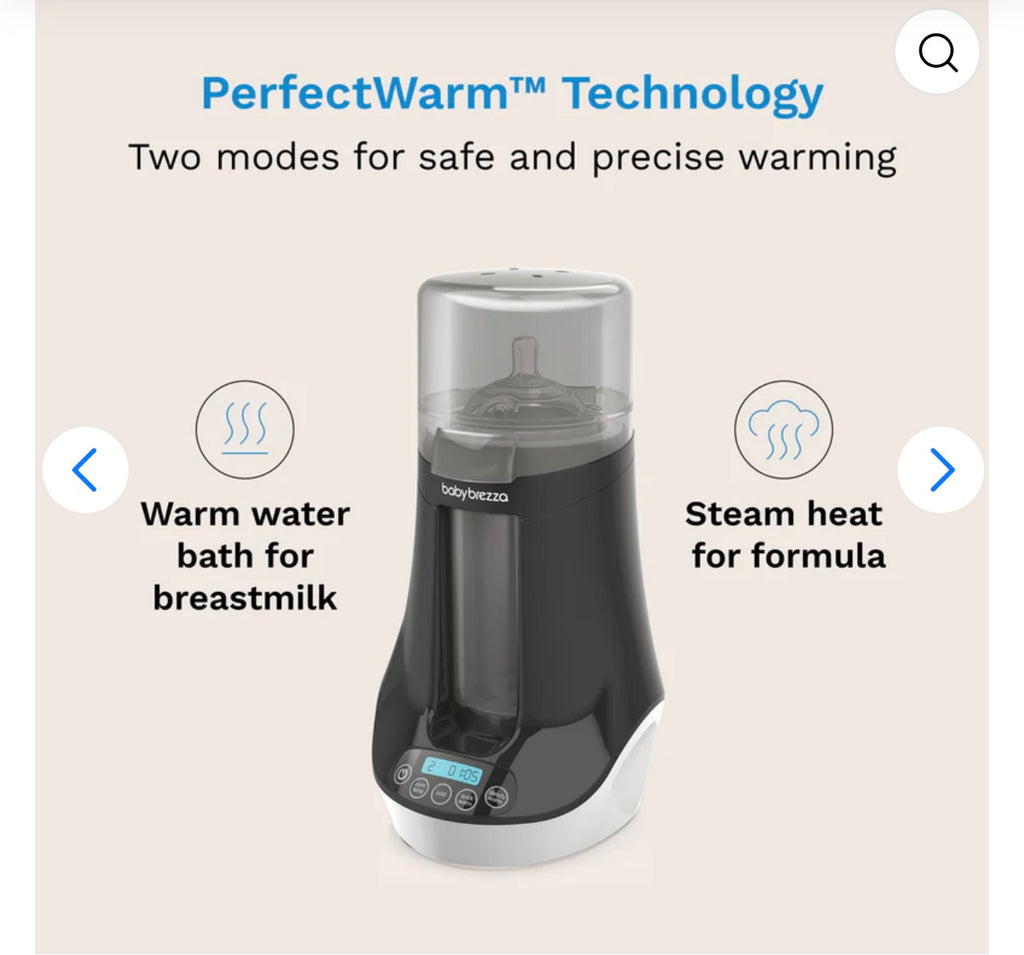 Baby Breeza Breast milk+ bottle warmer.