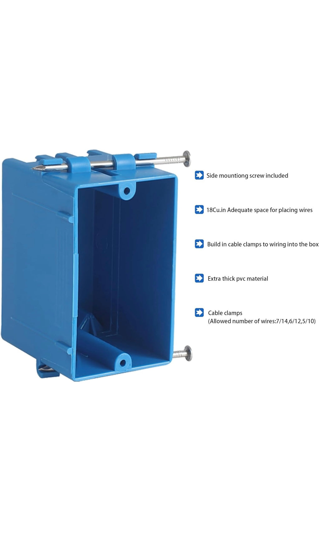 15 pack single gang new work electrical outlet box