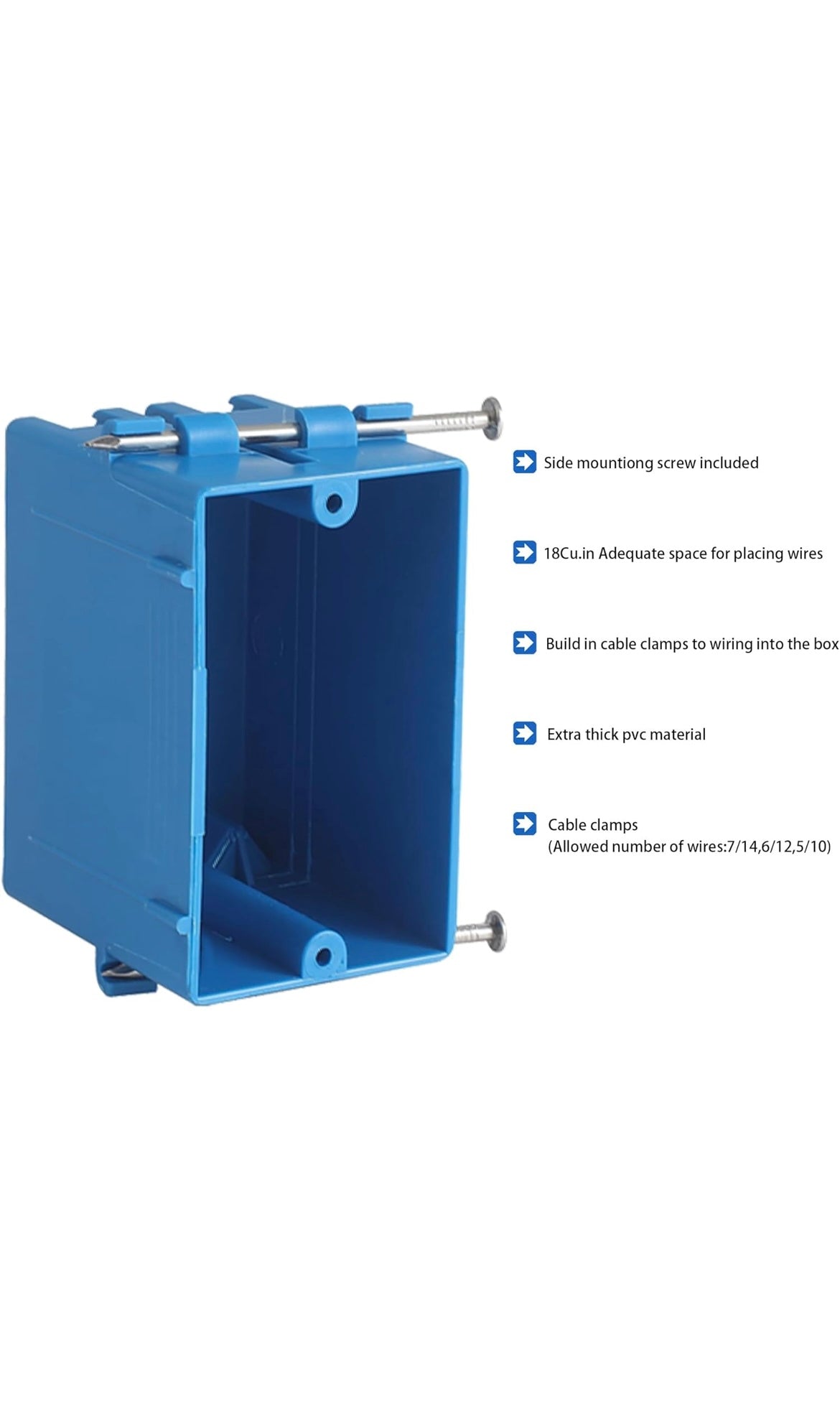 15 pack single gang new work electrical outlet box