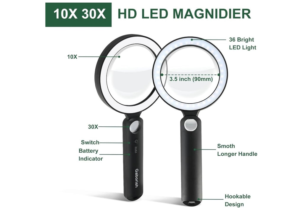 Gaborish Large Magnifying Glass.