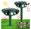 Solar Powered Motion Activated Animal Repeller.