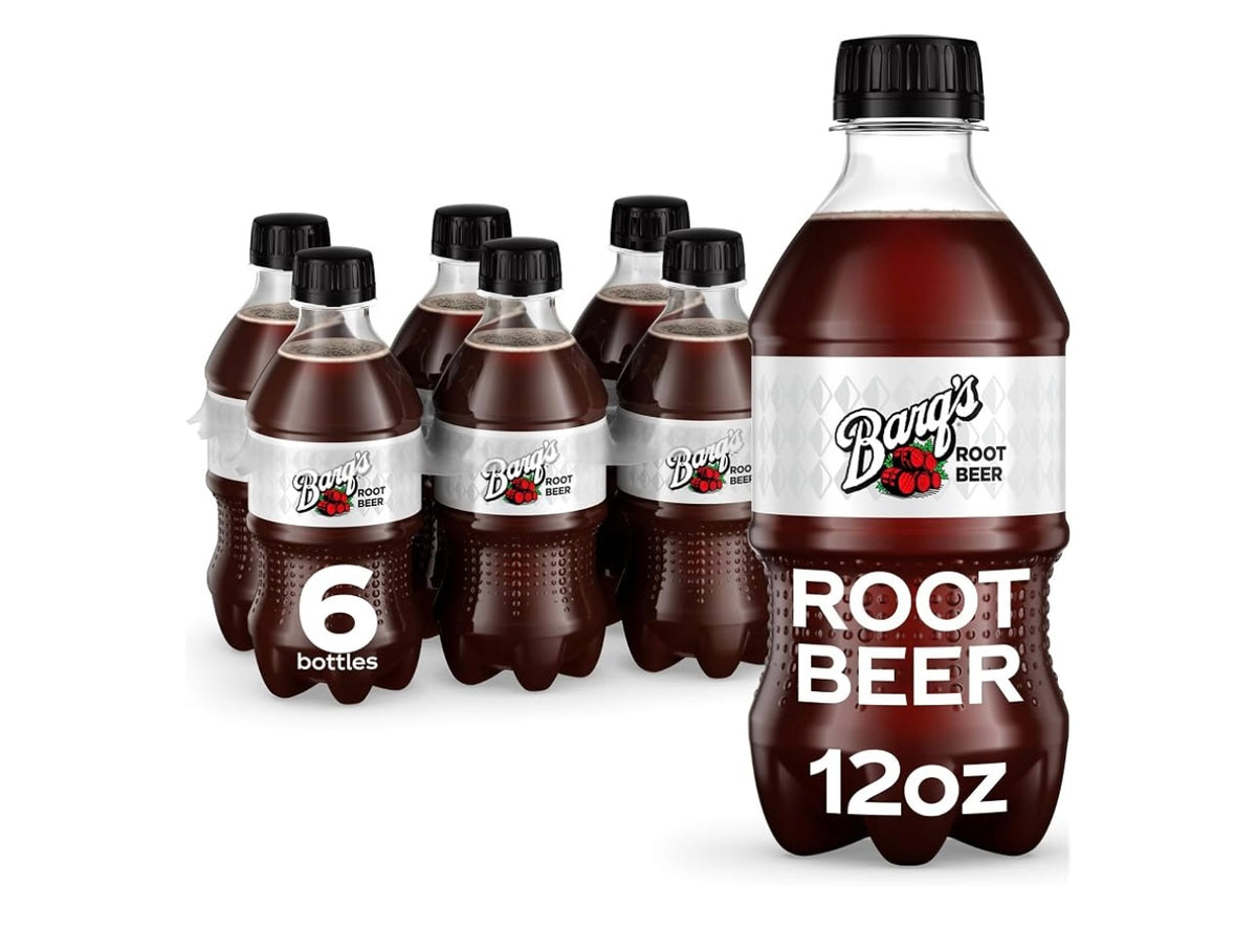 Barq's Root Beer Soda Soft Drink Bottles, 12 fl oz, 6 Pack. Best by November 09 2026.