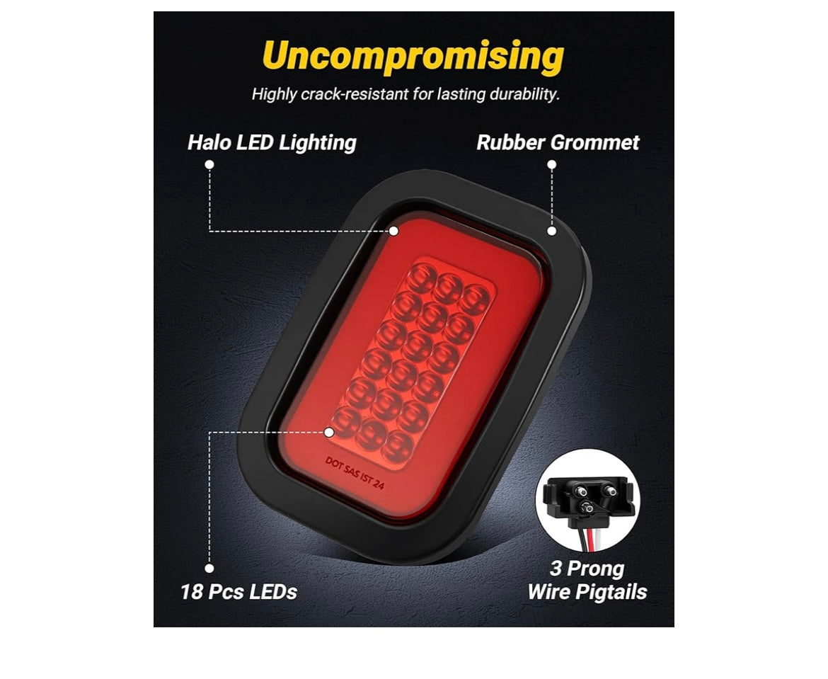 Rectangle led brake lights