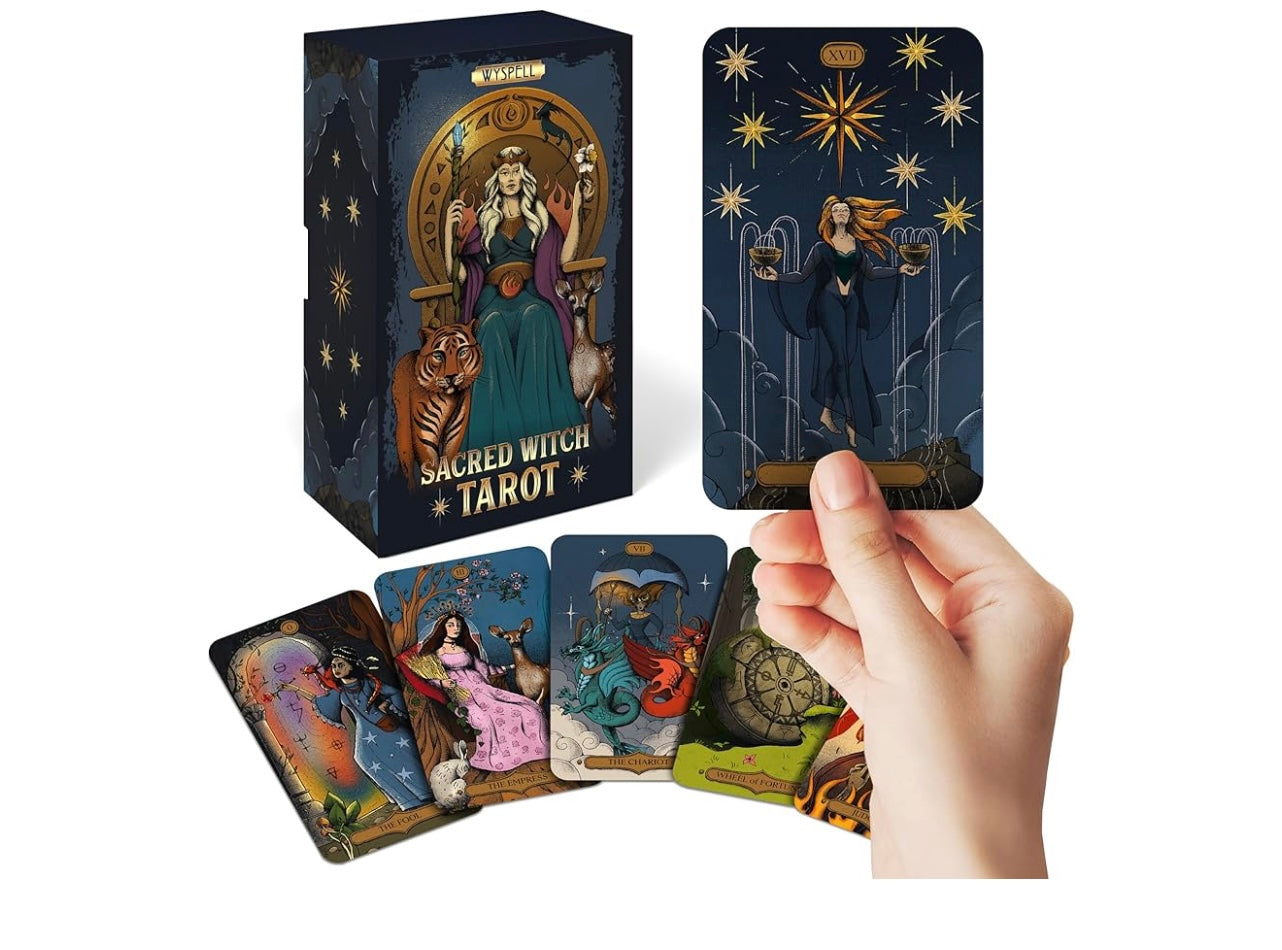 Wyspell Sacred Witch Tarrot Cards.