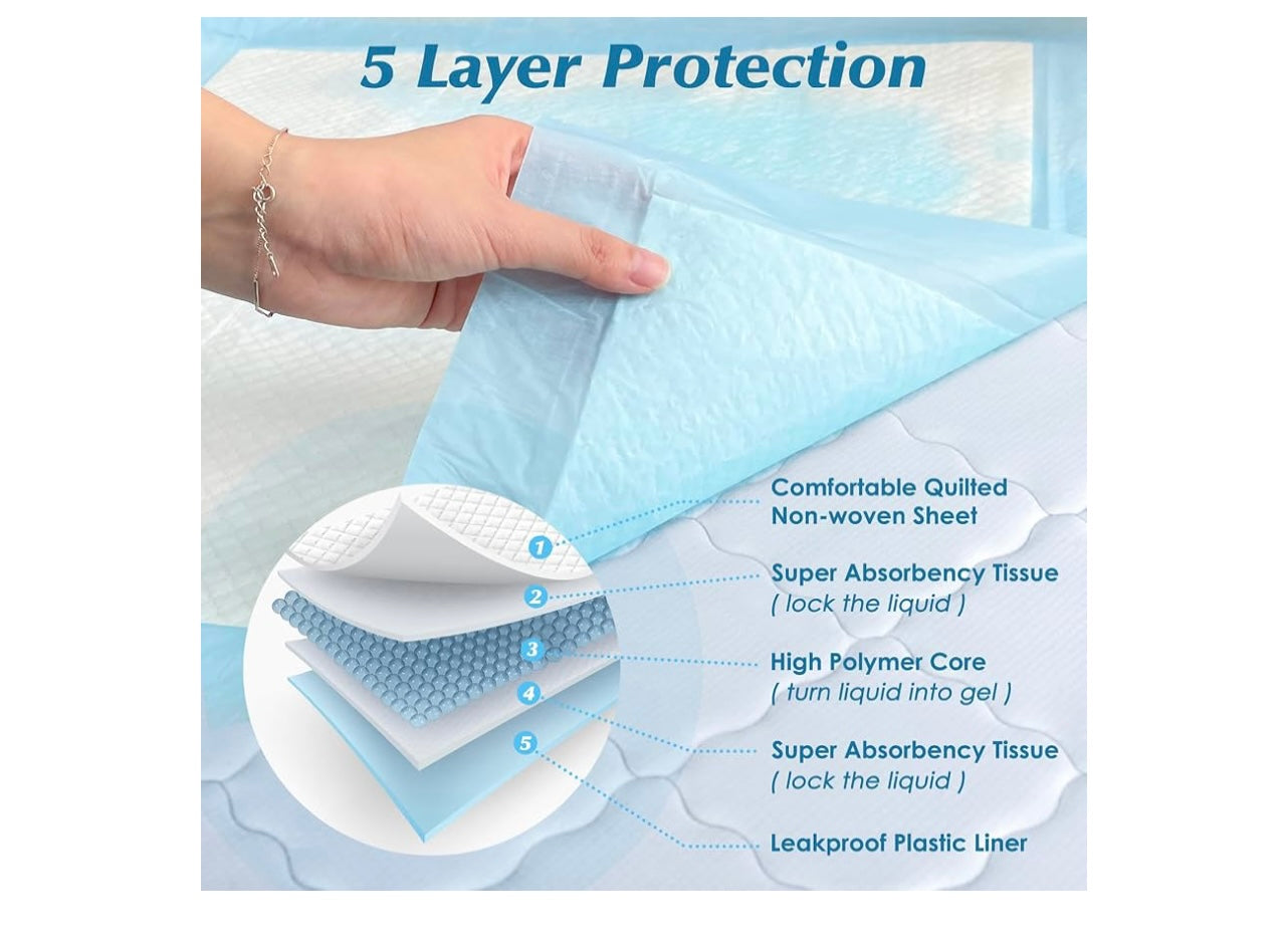 Wowflash Disposable Underpads.