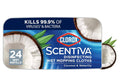 Clorox Scentiva Disinfecting Wet Mopping Cloths, Coconut and Waterlily, 24 Refills. 3 Pack.