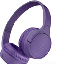 Belkin SoundForm Mini - Wireless Bluetooth Kids Headphones, 30H Battery, 85dB Safe Volume Limit, Built-In Microphone - Toddler On-Ear Earphones for iPhone, iPad, Fire Tablet, Ideal for School - Purple