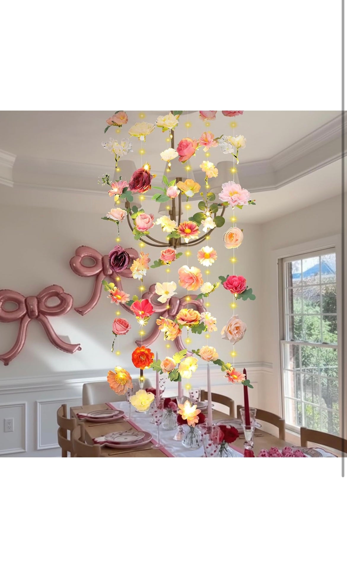 6 pack fake flower garland